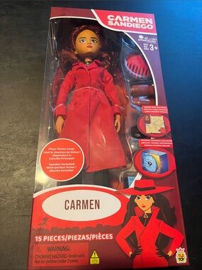 Where in the World Is Carmen Sandiego 12” Doll with 15 pieces